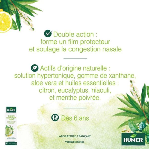 Humer Rhinite Allergique Spray Nasal 20 ml – Protection et soulagement