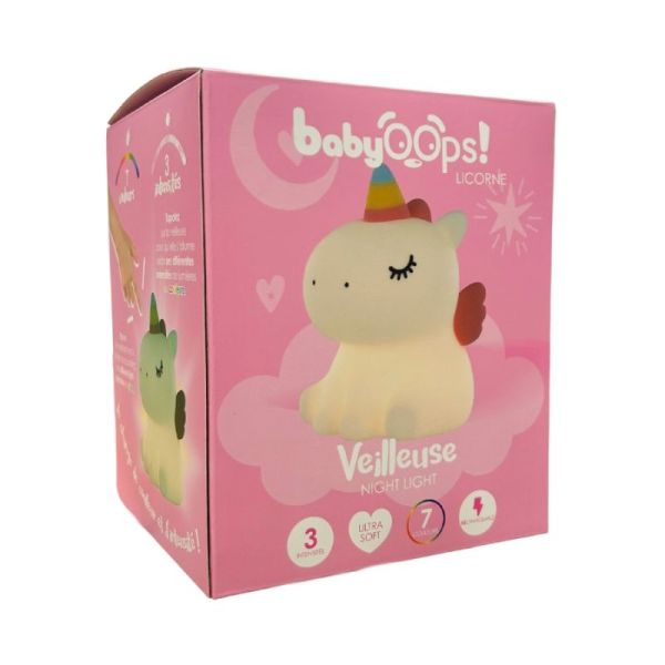 BabyOop's Veilleuse Licorne - Change de couleur et d'intensité !