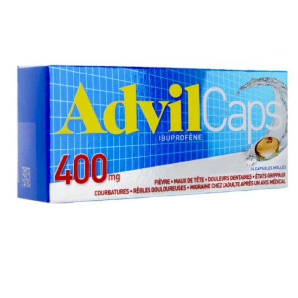 AdvilCaps 400mg 14 capsules molles - Ibuprofène
