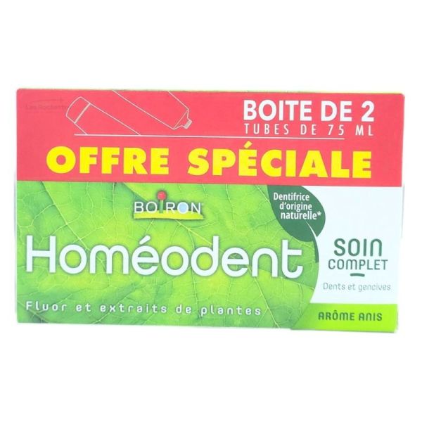 Homéodent Dentifrice Soin Anis - Lot de 2 x 75ml