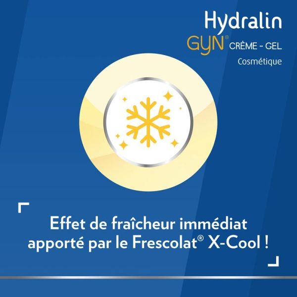 Hydralin Gyn Crème-Gel Apaisante - 15 g - Soin Intime Apaisant & Rafraîchissant