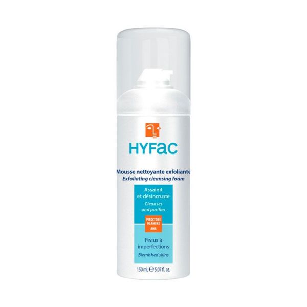 Hyfac Mousse Nettoyante & Exfoliante Visage - Aux AHA - 150 ml