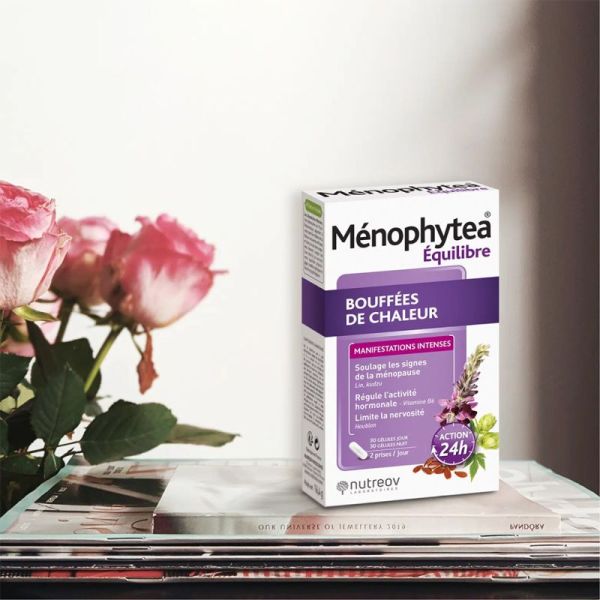 Nutreov Ménophytea Équilibre Bouffées de Chaleur 120 Gélules – Régulation hormonale et bien-être