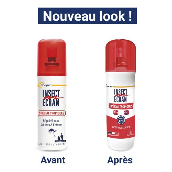 Insect Ecran Anti-Moustiques Spray Spécial Tropiques - 75ml - Protection renforcée en zone tropicale