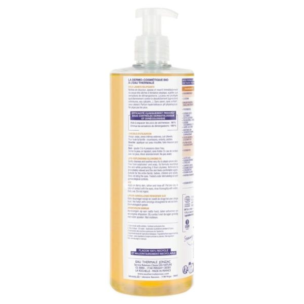 Jonzac Nutritive ATO Huile lavante relipidante 500ml - Anti-grattage et apaisante pour peaux atopiques