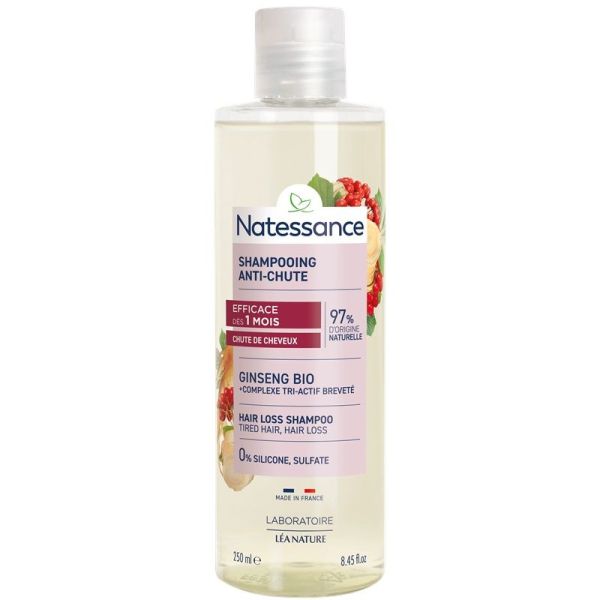 Natessance Shampoing Anti-Chute Bio Fortifiant & Stimulant - 250ml