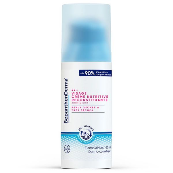 Bayer BepanthenDerma Crème Nutritive Reconstituante Visage - 50ml