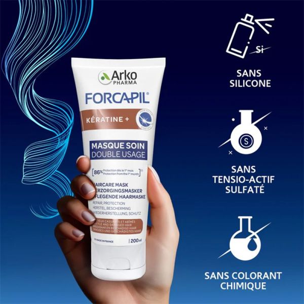 Arkopharma Forcapil Masque Kératine +, 200 ml