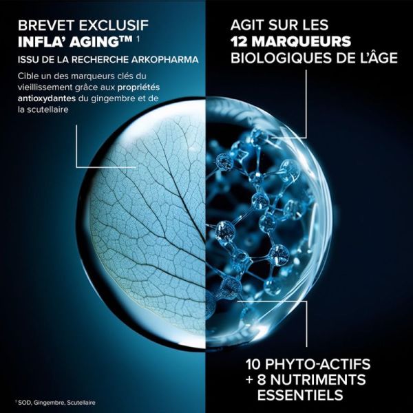 Arkopharma Santé Longévité Prévention Globale 12 285g – Formule anti-âge 12 actions