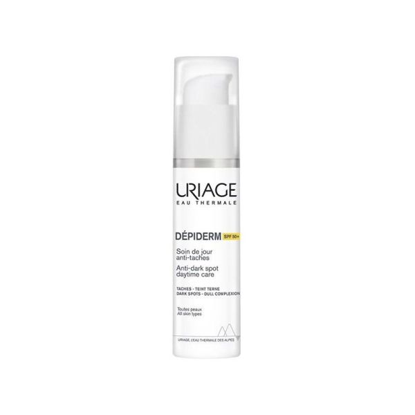Uriage Dépiderm Soin de Jour Anti-Taches SPF50+ - 30 ml - Tous Types de Peaux