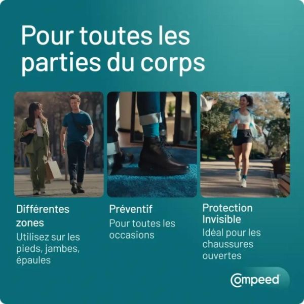 Compeed Stick Anti-Ampoules - Protection invisible contre les frottements