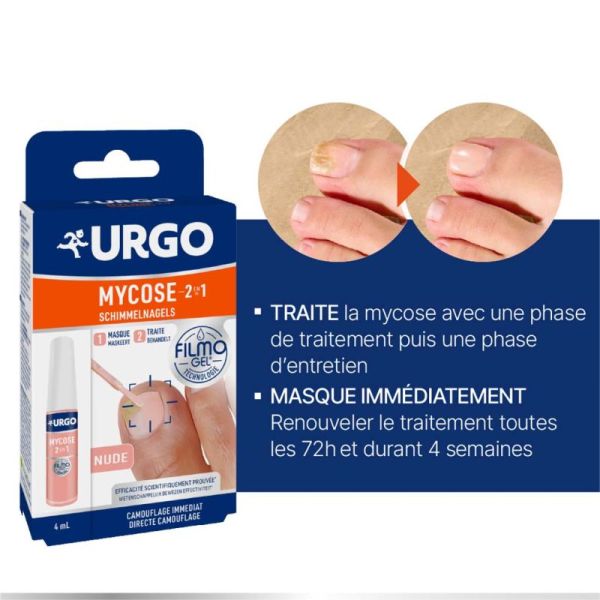 URGO Filmogel Mycose 2-en-1 Nude - 4ml