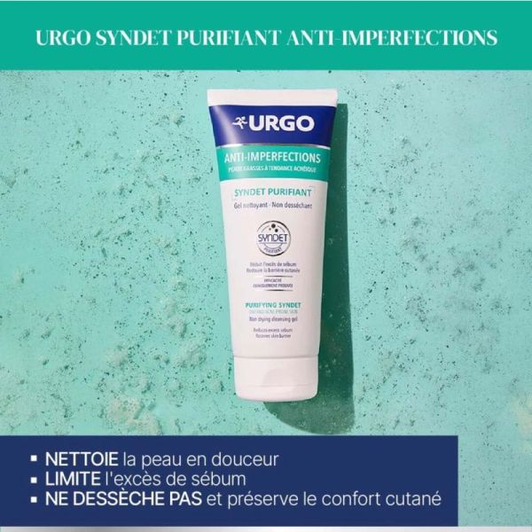Urgo Anti-Imperfections Syndet Purifiant Gel Nettoyant 200ml – Pureté et douceur