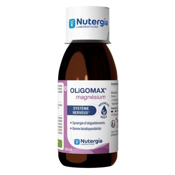 Nutergia Oligomax Magnésium - Fatigue, Nervosité et Anxiété - 150ml