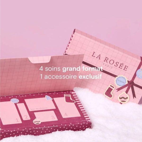 La Rosée Calendrier de l'Avent 4 soins grand format et 1 accessoire - Coffret beauté