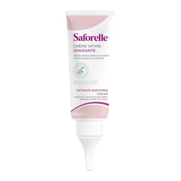 Saforelle Crème Intime Apaisante 40 ml - Apaise et Adoucit les Peaux Sensibles