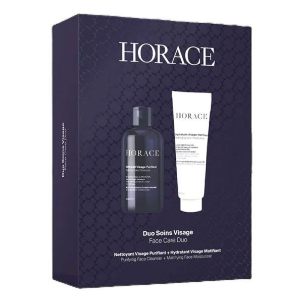 Horace Coffret - Nettoyant Purifiant 200ml + Hydratant Matifiant 75ml - Visage - Tous Types de Peaux