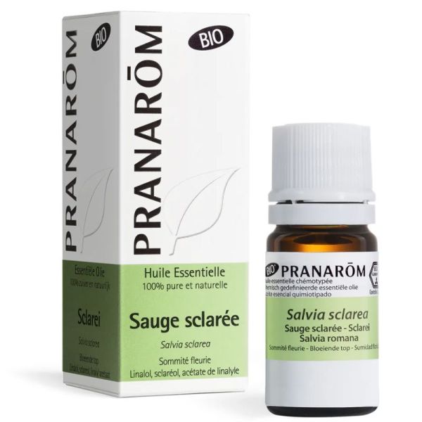 Pranarôm Huile Essentielle Sauge Sclarée Bio 5ml – Équilibre féminin