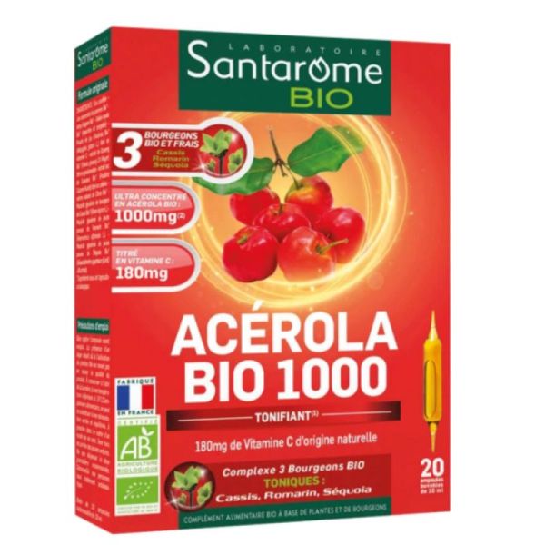 Santarome Bio Acérola Bio 1000 20 comprimés à croquer