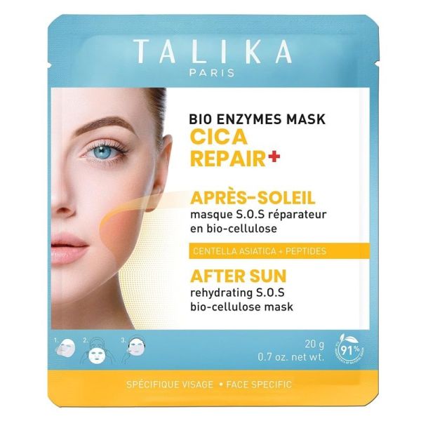 Talika Bio Enzymes Mask Cica Repair Après-Soleil Réparateur - 1 Masque