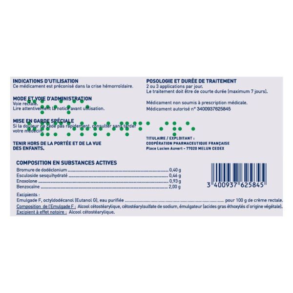Sédorrhoïde crème rectale 30g