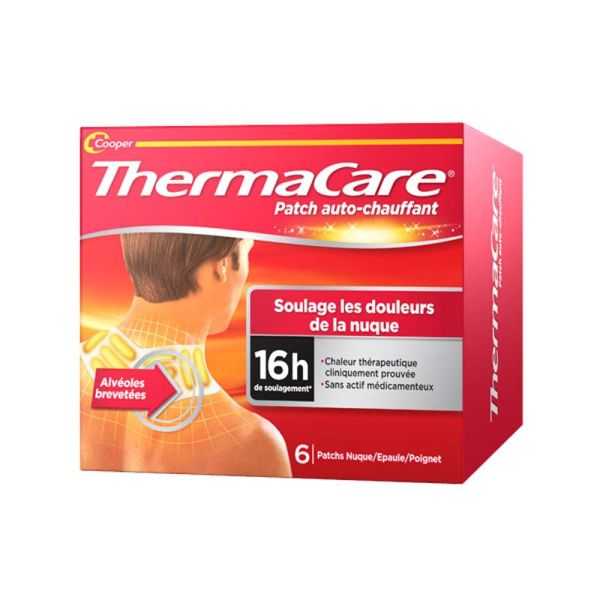 Thermacare Patch Auto-Chauffant Nuque - 6 Patchs - Soulage la nuque et les cervicales