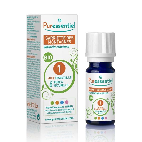 Puressentiel Sarriette des Montagnes 5ml Bio - Huile Essentielle Satureja montana