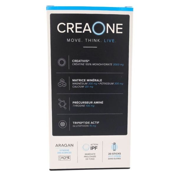 Aragan Creaone 20 sticks - Métabolisme énergétique et fonction musculaire