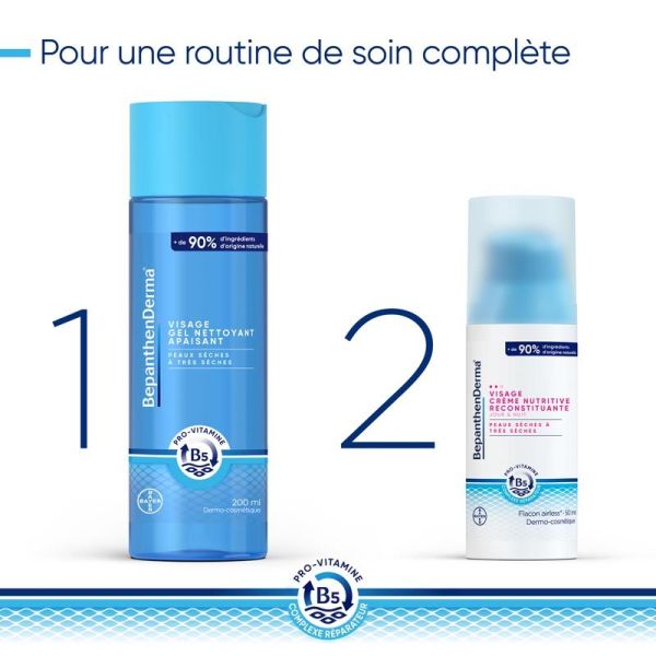Bayer BepanthenDerma Crème Nutritive Reconstituante Visage - 50ml