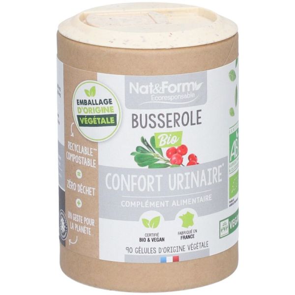 Nat&Form Busserole Bio - Soutien naturel de la vessie et du confort urinaire