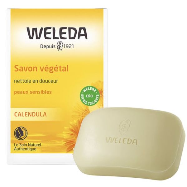 Weleda Savon Végétal au Calendula 100g – Apaisement et hygiène