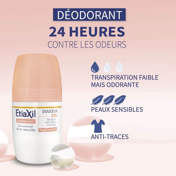 Etiaxil Déodorant Douceur 48h Roll-On - 50ml