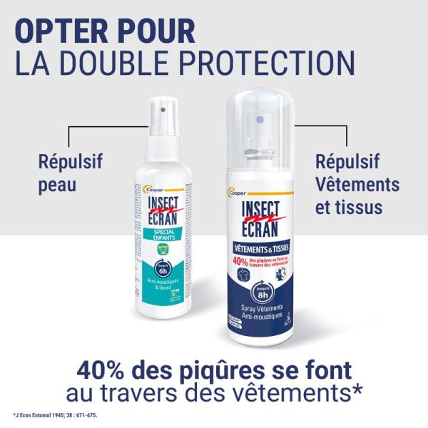 Insect Écran Spray Anti-Moustiques Spécial Enfants - 100ml - Protection douce et efficace dès 1 an