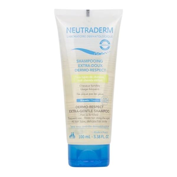 Neutraderm Shampoing Extra-Doux Dermo-Respect 100 ml - Nettoyage doux et protection du cuir chevelu
