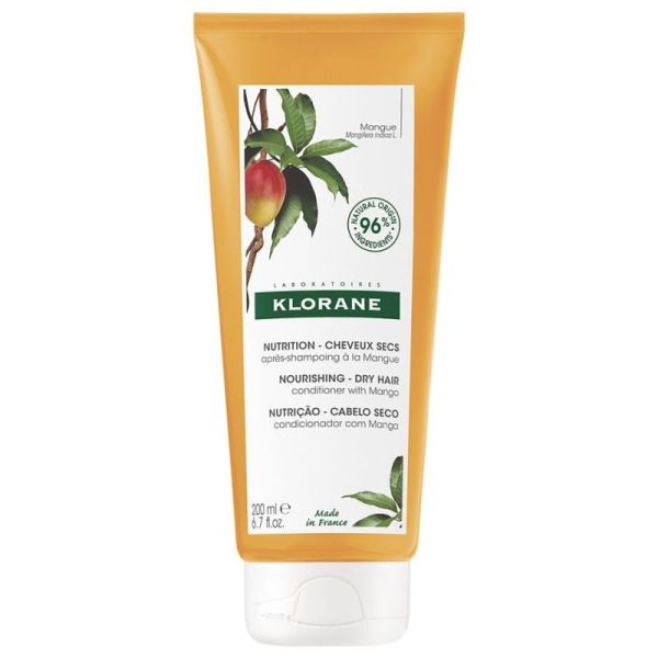Klorane Après-Shampooing Nutrition Mangue Cheveux Secs 200 ml