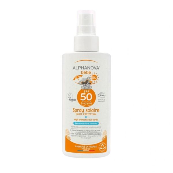 Alphanova Sun Bébé Spray Bio SPF50 125ml