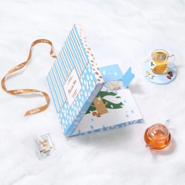 Panda Tea Calendrier de l'Avent 24 sachets - 24 thés et infusions pour Noël