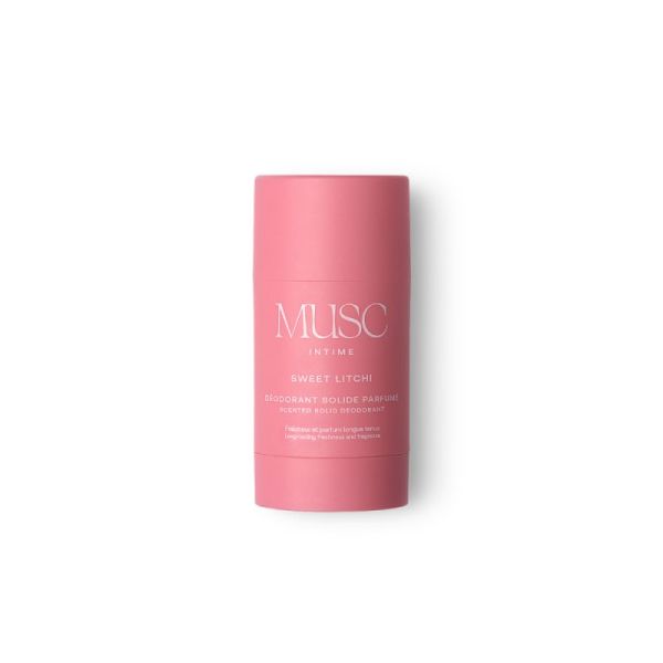 Musc Intime Sweet Litchi Déodorant Solide Parfumé 50g - Fraîcheur et parfum fruité longue tenue