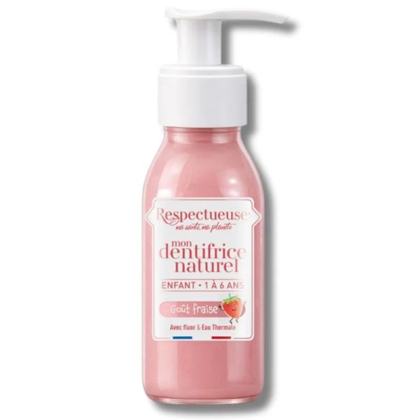 Respectueuse Dentifrice Naturel Bio Fraise Enfant 80ml – Hygiène et protection