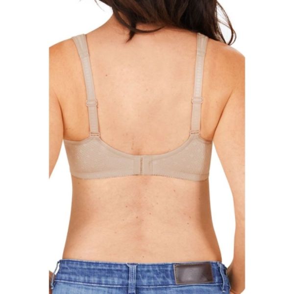 Amoena Tiana sans armatures 105 B - Sable - Soutien-gorge post-opératoire doux avec poches pour prothèses