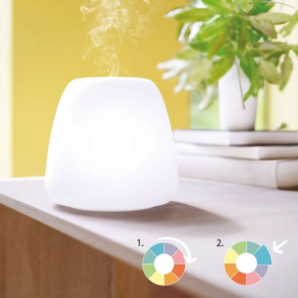 Pranarôm Joy Diffuseur d'Huiles Essentielles Ultrasonique – Chromatothérapie et bien-être