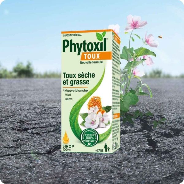 Phytoxil Toux sirop 100 ml - Calme la toux sèche ou grasse et apaise la gorge