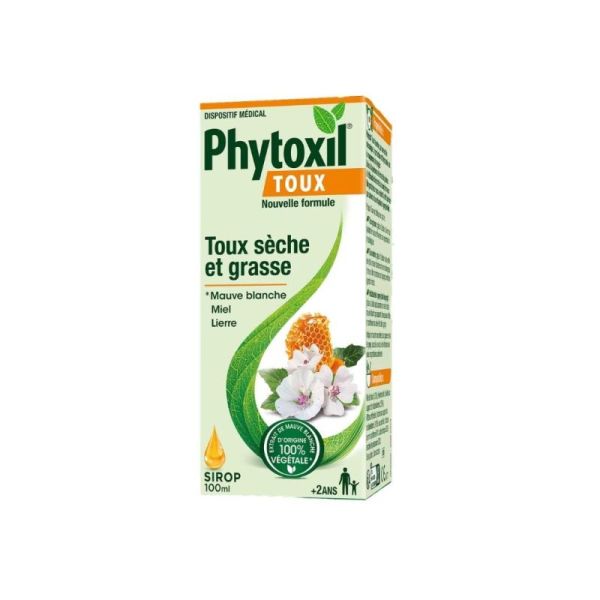 Phytoxil Toux sirop 100 ml - Calme la toux sèche ou grasse et apaise la gorge