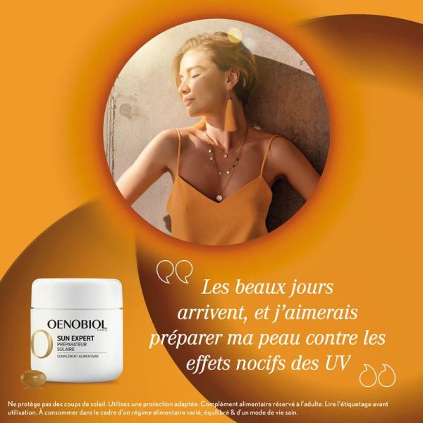Oenobiol Sun Expert Préparateur solaire - 30 Capsules - Bronzage sublime et éclatant
