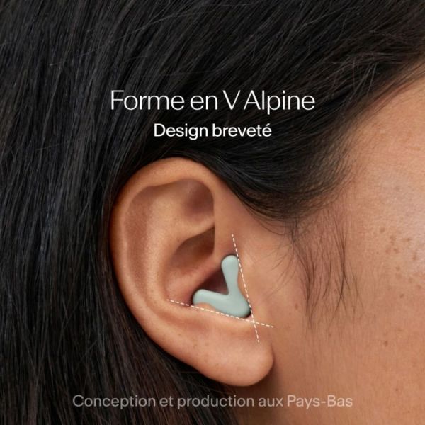Alpine Silence Green Paire de bouchons d'oreille - Calme ultime pour la concentration, le sommeil et les voyages