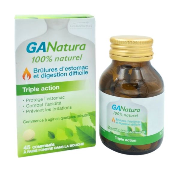 GANatura - Brulures d'Estomac et Digestion Difficile - 45 comprimés