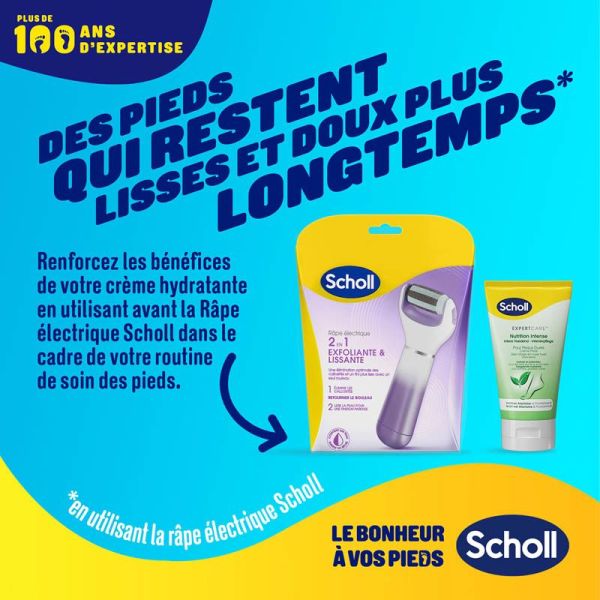 Scholl Crème Nutrition Intense Peaux Très Sèches, Dures, Rugueuses - 150 ml - Soin des pieds