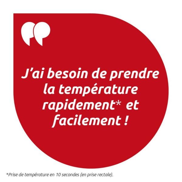 Torm Thermomètre Flexible MT- 403S - Coloris aléatoire - Mesure de la température rectale, orale ou axillaire