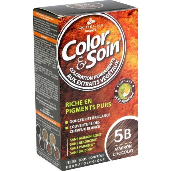 Les 3 Chênes Color & Soin Coloration Permanente - 5B Marron Chocolat