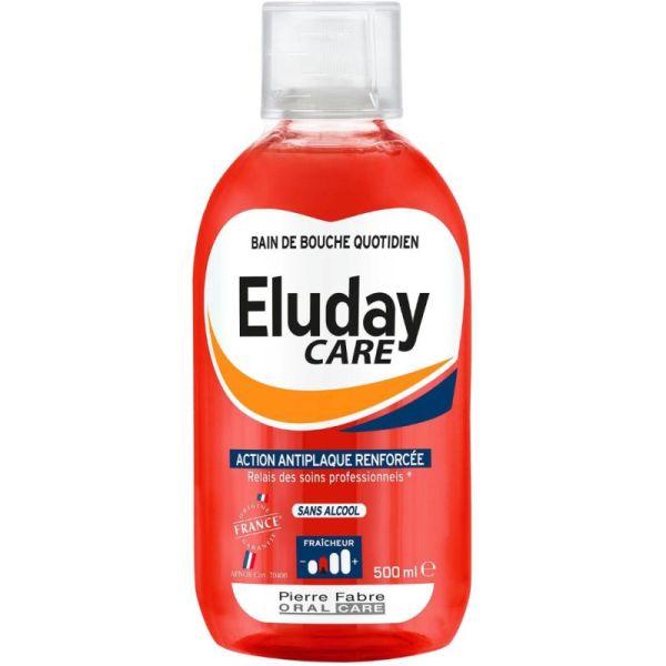 Eluday Care Bain de Bouche Quotidien Antiplaque Renforcée - 500ml